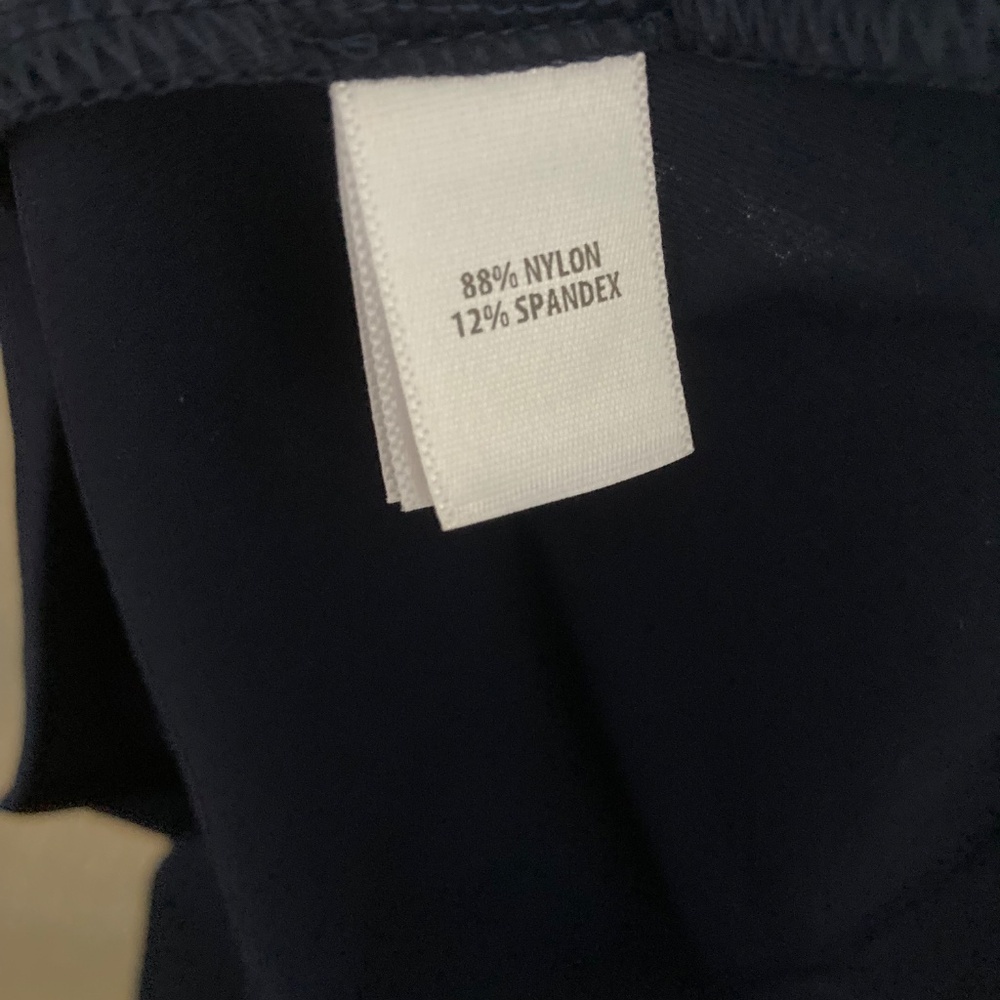 NWOT St John Fine Jersey Long-Sleeve Turtleneck Shell (Navy Size small) - Picture 7 of 7